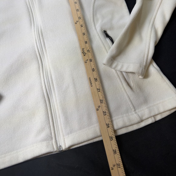 Columbia Idaho Vandals Football White Full Zip Fleece Sweater Women’s Size L - Picture 7 of 10